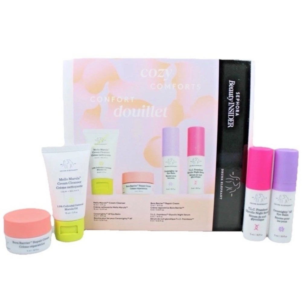 Sephora Beauty Insider Drunk Elephant Cozy Comforts Beauty 4-Pc Travel Set NEW
